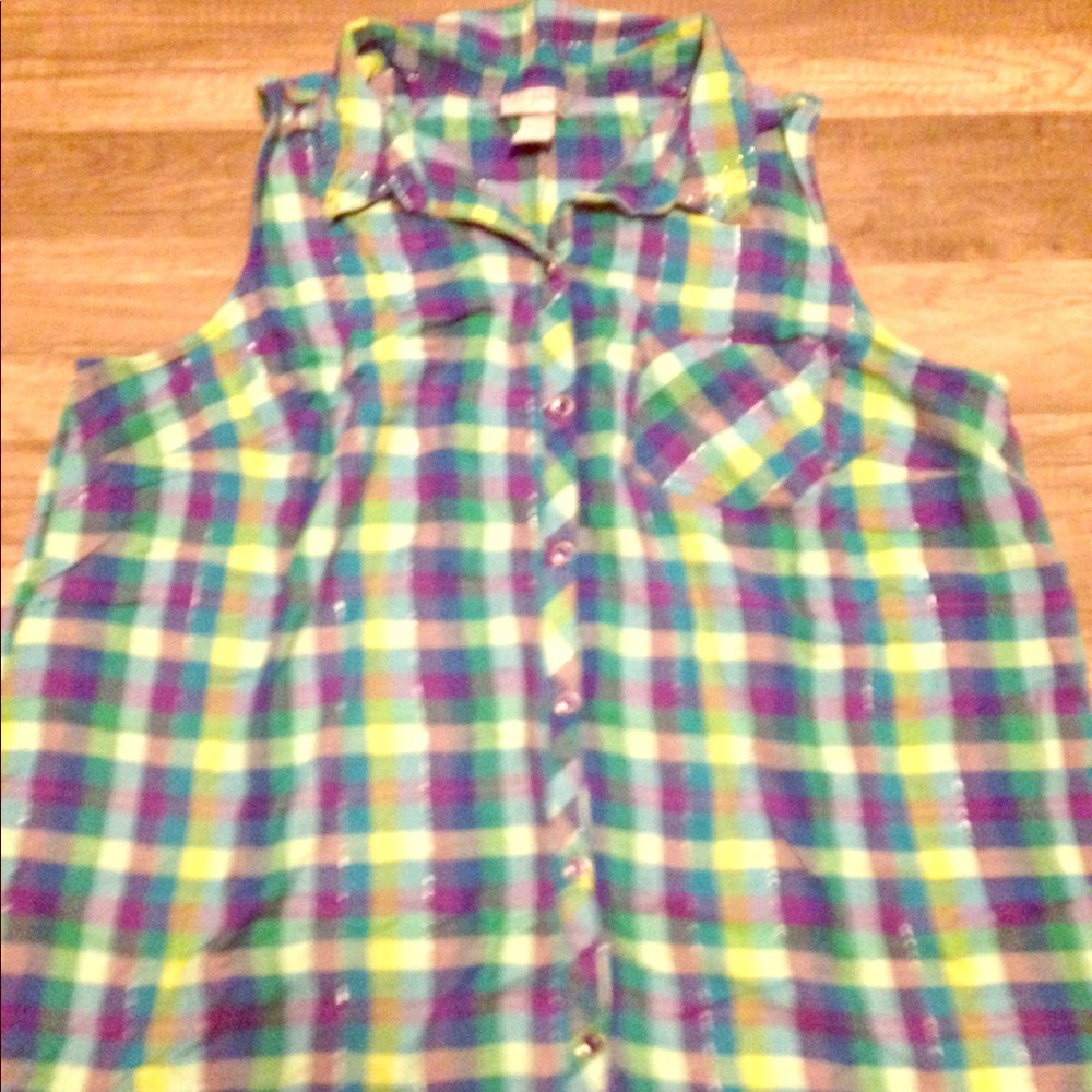 🎏Plaid Tank🎏